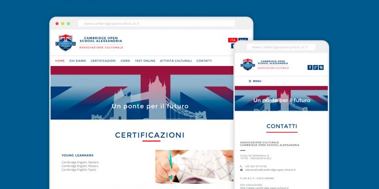 Immagine del sito Cambridge Open School Alessandria