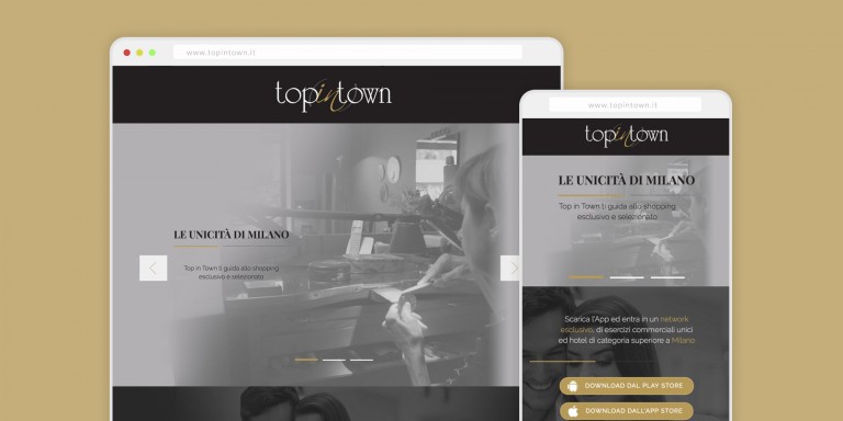 Immagine del sito Top in Town App