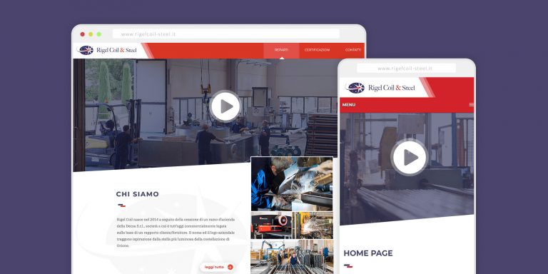 Immagine del sito Rigel Coil Steel