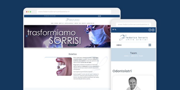 Immagine del sito Federico Ferraris Smile Atelier