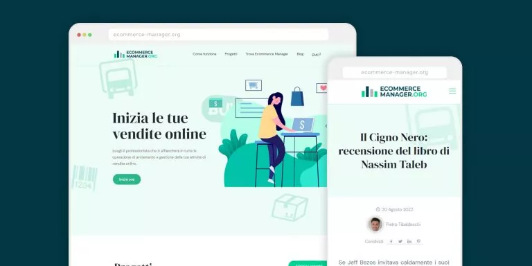 Immagine del sito Ecommerce Manager