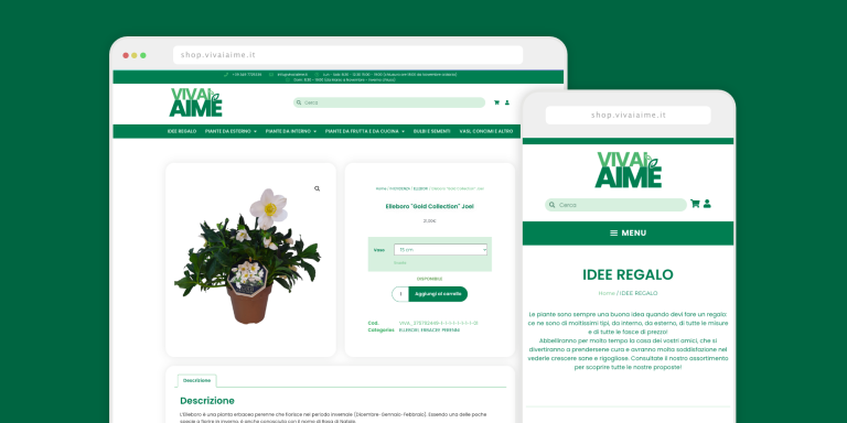 Immagine del sito Vivai Aime