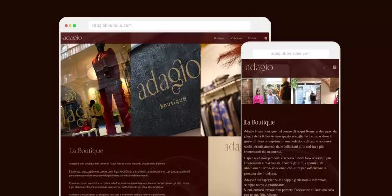 Immagine del sito Adagio Boutique