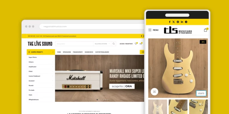 Negozio di Musica Immagine del sito Negozio di Musica